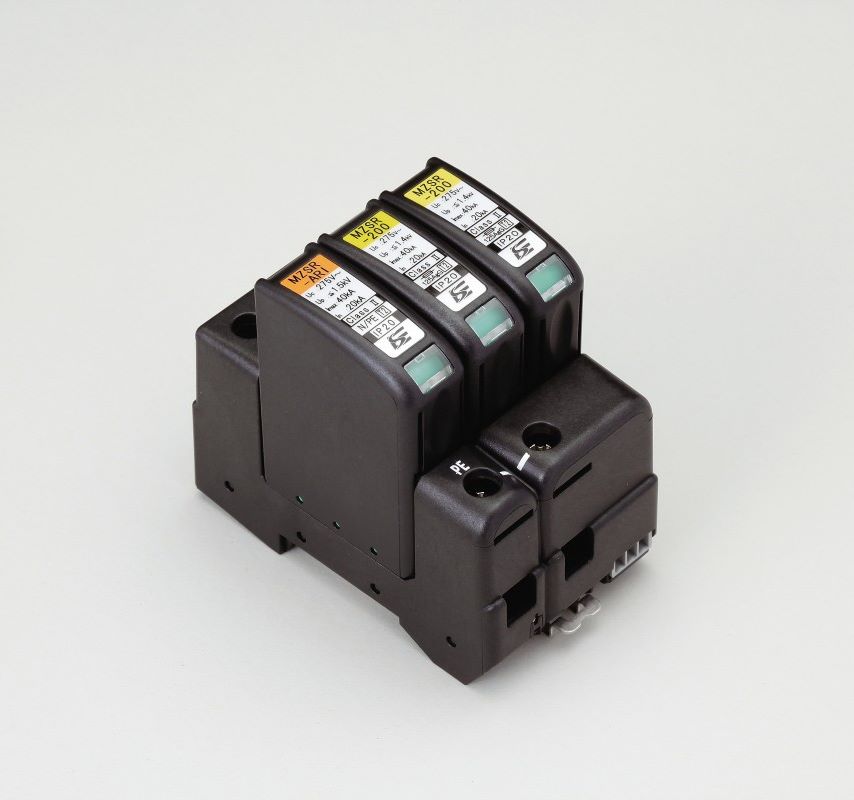 低圧配電システム用SPD MZSR-200形（誘導雷対応，JISクラスⅡ）